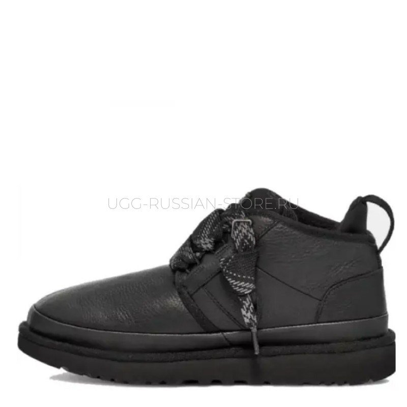 UGG Neumel FT Black Leather 22