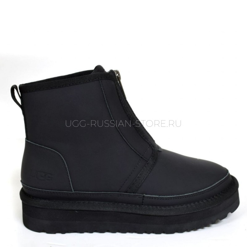 UGG Neumel Platform Zip Ultra Matte Black 11