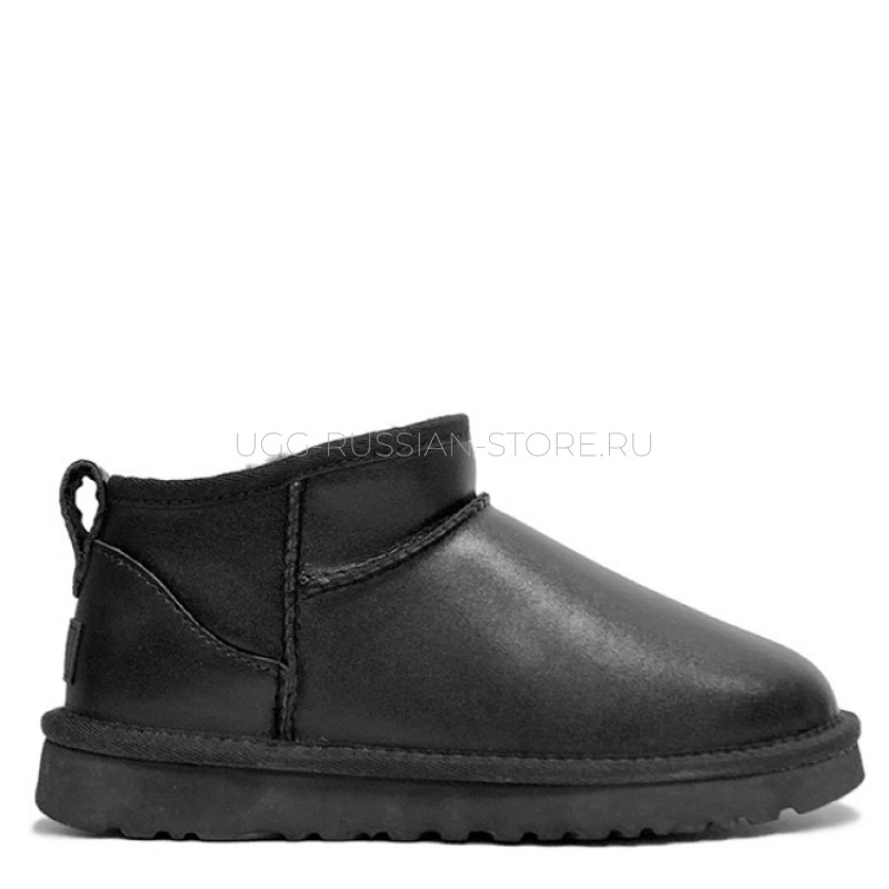 UGG Ultra Mini Black Leather 11