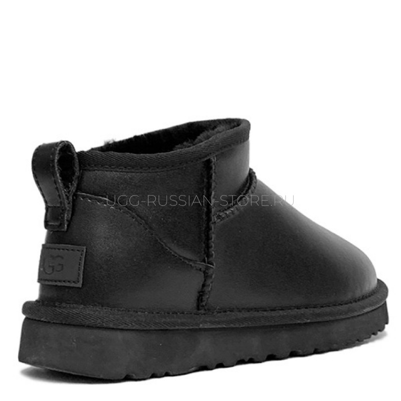 UGG Ultra Mini Black Leather 22