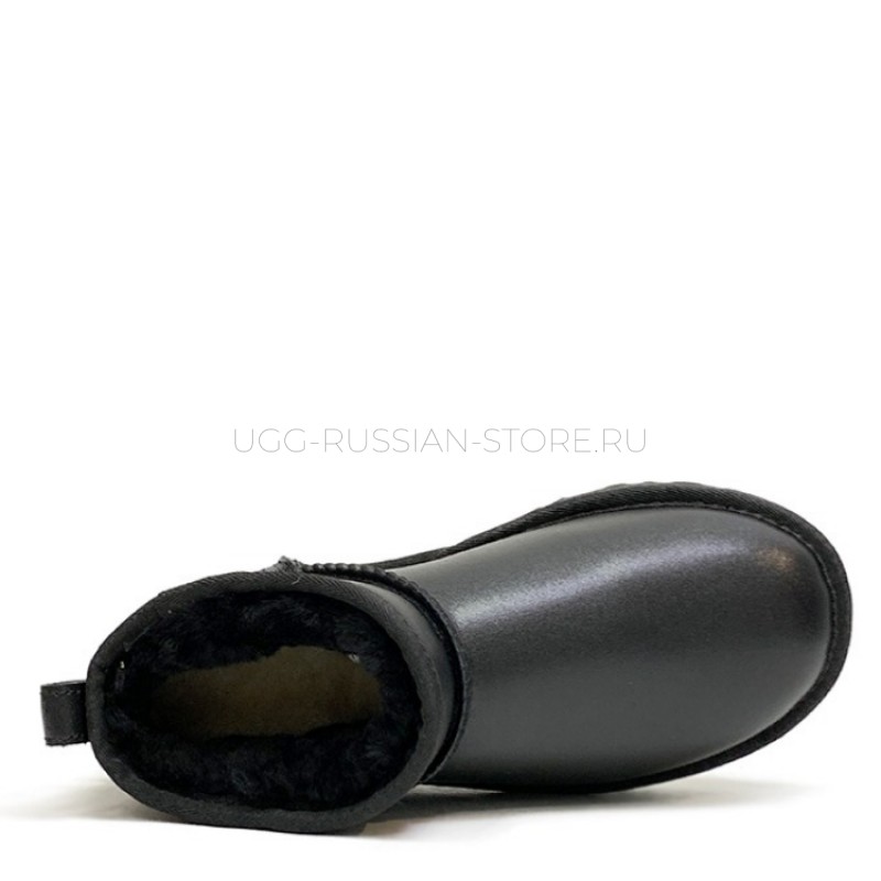 UGG Ultra Mini Black Leather 22