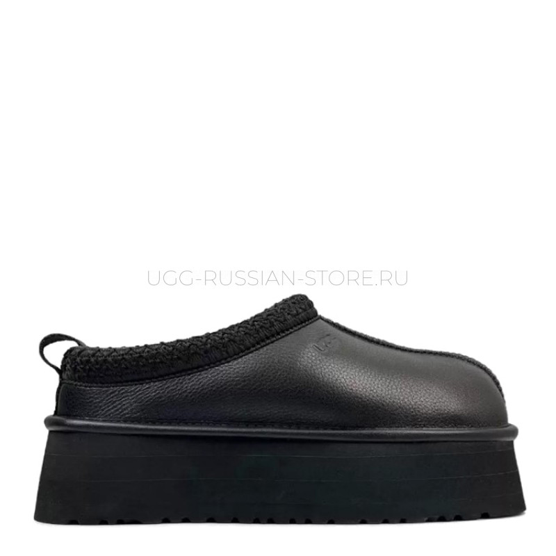 UGG Tazz Platform Leather Black 11