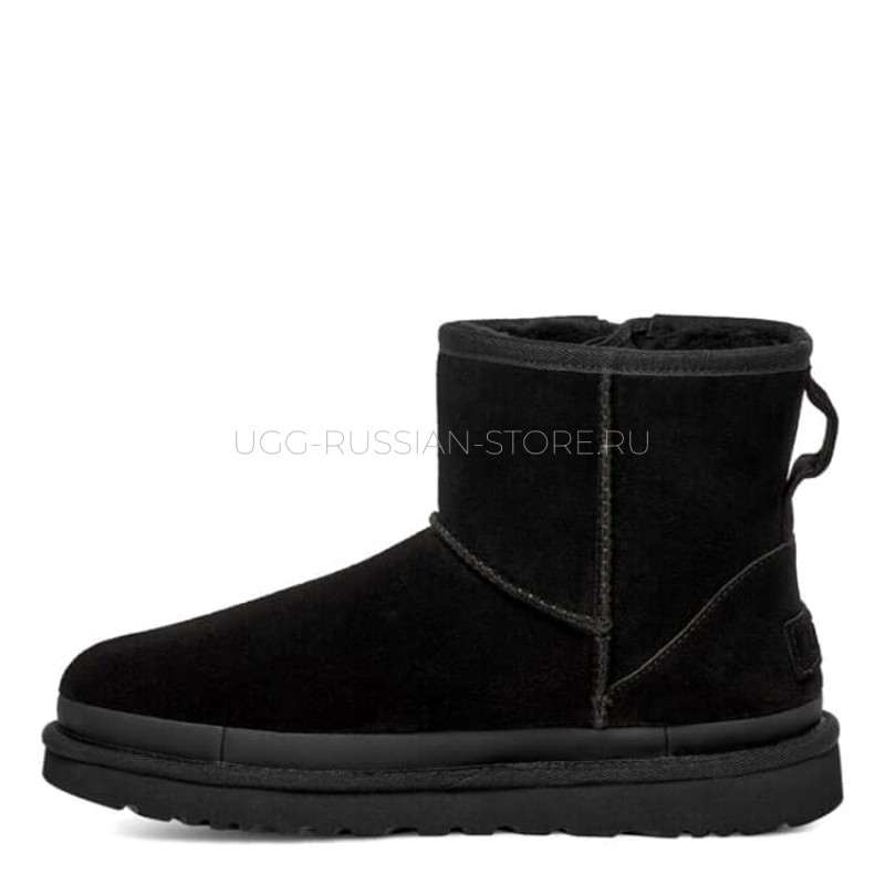 UGG Mini Zipper Tape Logo Black 22