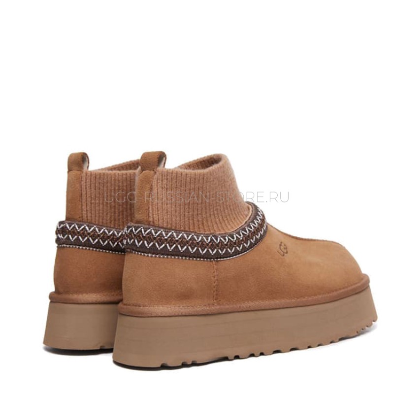 UGG Tazz Knit Platform Chestnut 22