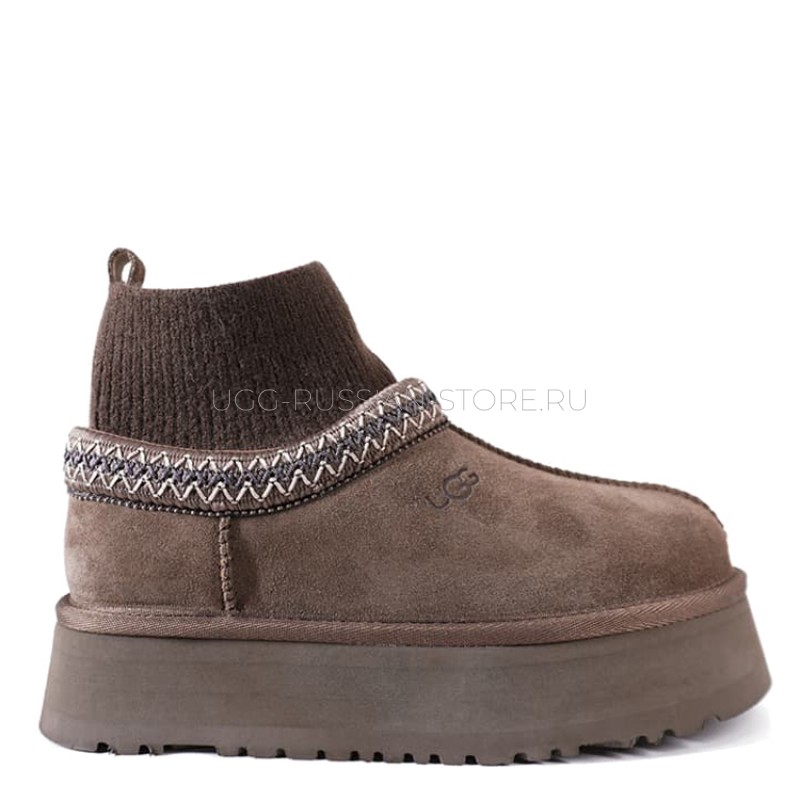 UGG Tazz Knit Platform Hickory 11