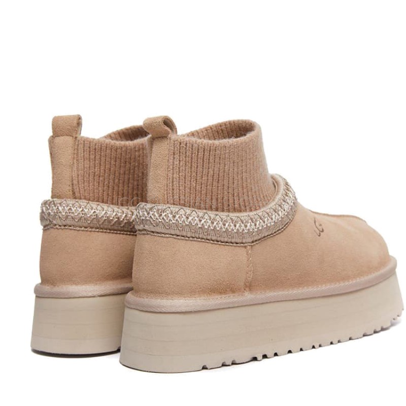 UGG Tazz Knit Platform Sand 22