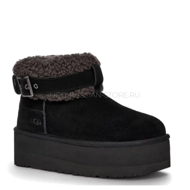 UGG Ultra Mini Belted Roller Black 22