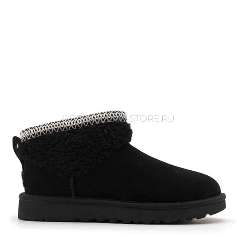 UGG Ultra Mini Maxi Curly Boot Black 11