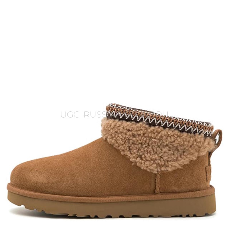 UGG Ultra Mini Maxi Curly Boot Chestnut 22