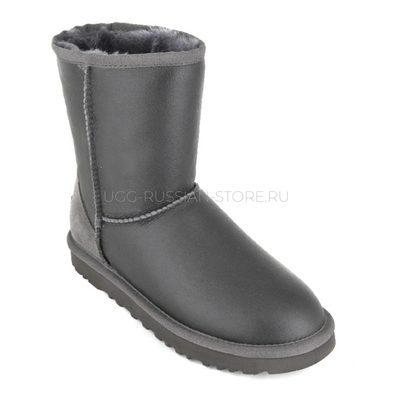 UGG Classic Short Metallic Grey 22