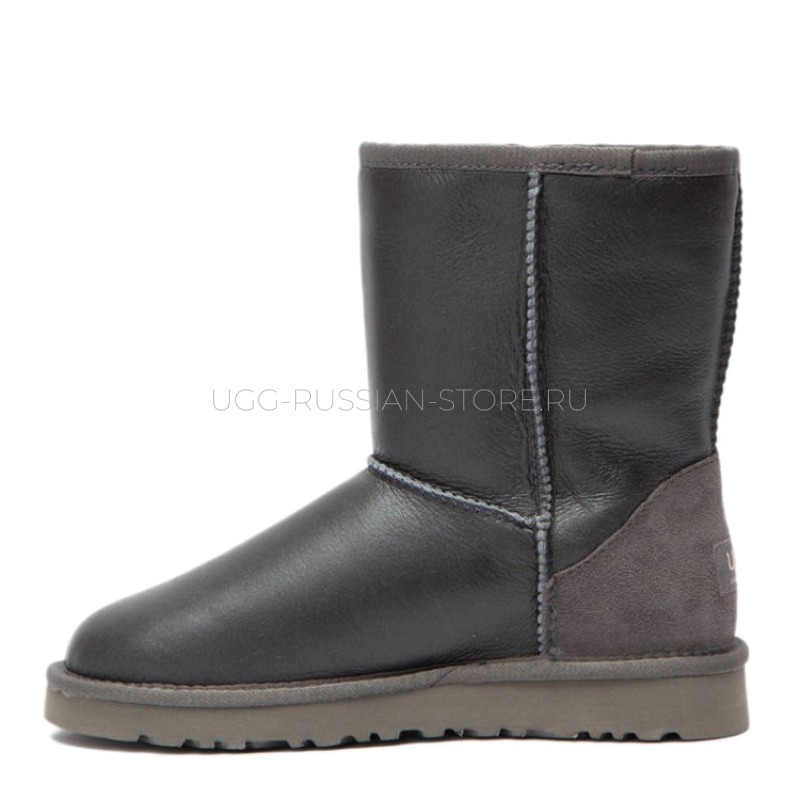 UGG Classic Short Metallic Grey 22