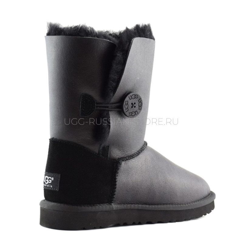 UGG Bailey Button Metallic Black 22