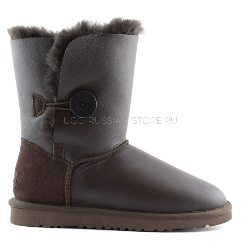 UGG Bailey Button Metallic Chocolate 11