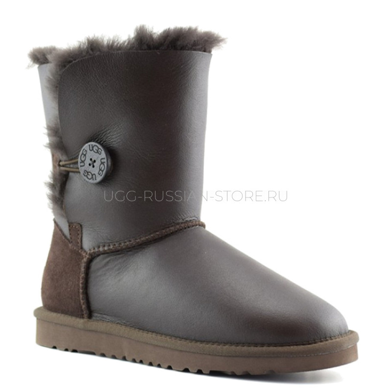 UGG Bailey Button Metallic Chocolate 22