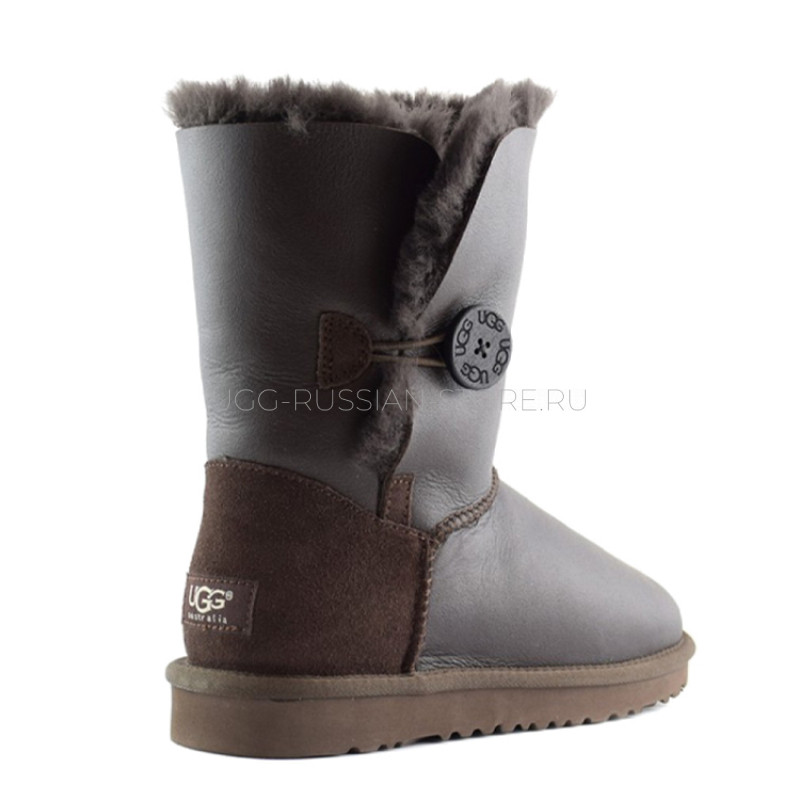 UGG Bailey Button Metallic Chocolate 22