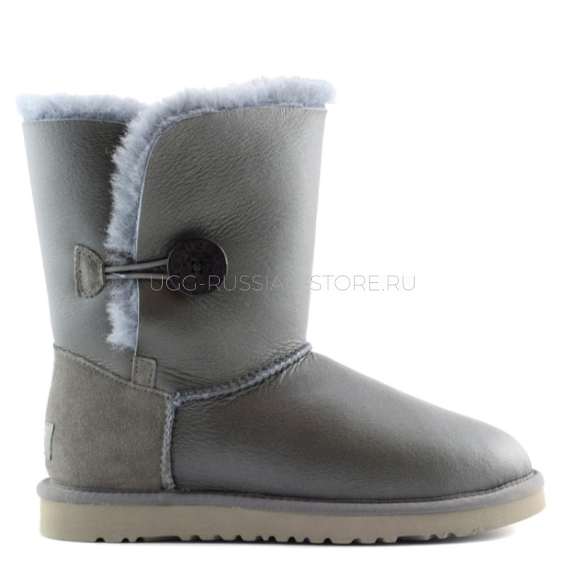 UGG Bailey Button Metallic Grey 11