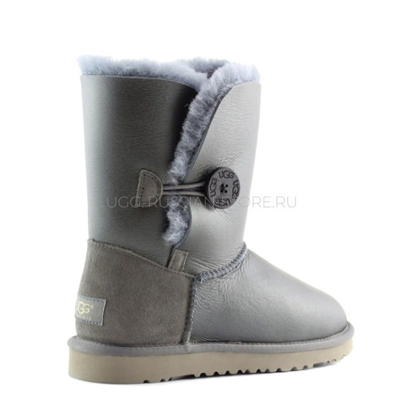 UGG Bailey Button Metallic Grey 22