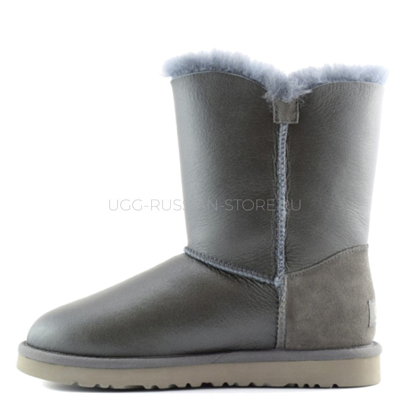 UGG Bailey Button Metallic Grey 22