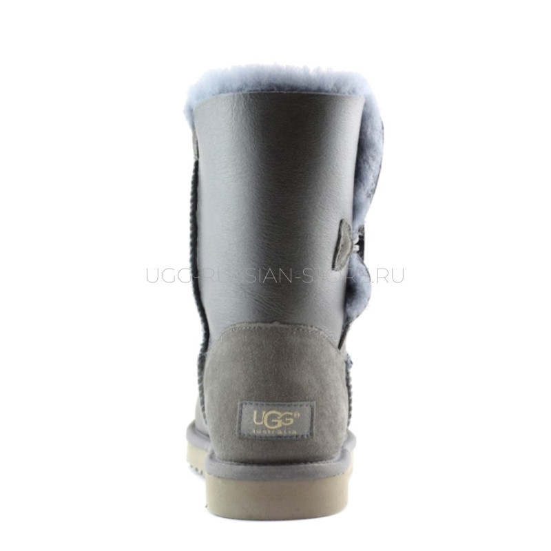UGG Bailey Button Metallic Grey 22