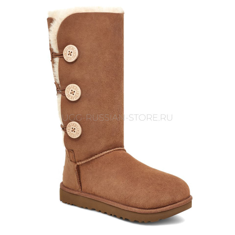 UGG Bailey Button Triplet Chestnut 22