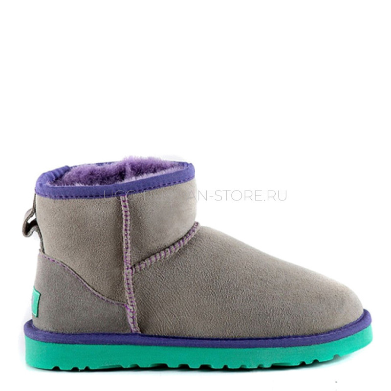 UGG Classic Mini Aqua Grey 11