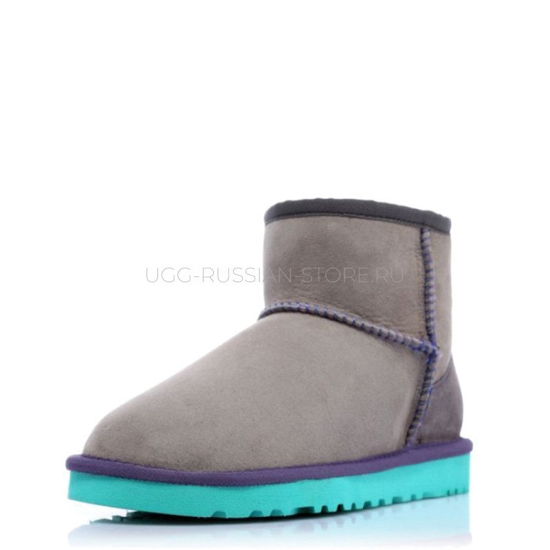 UGG Classic Mini Aqua Grey 22