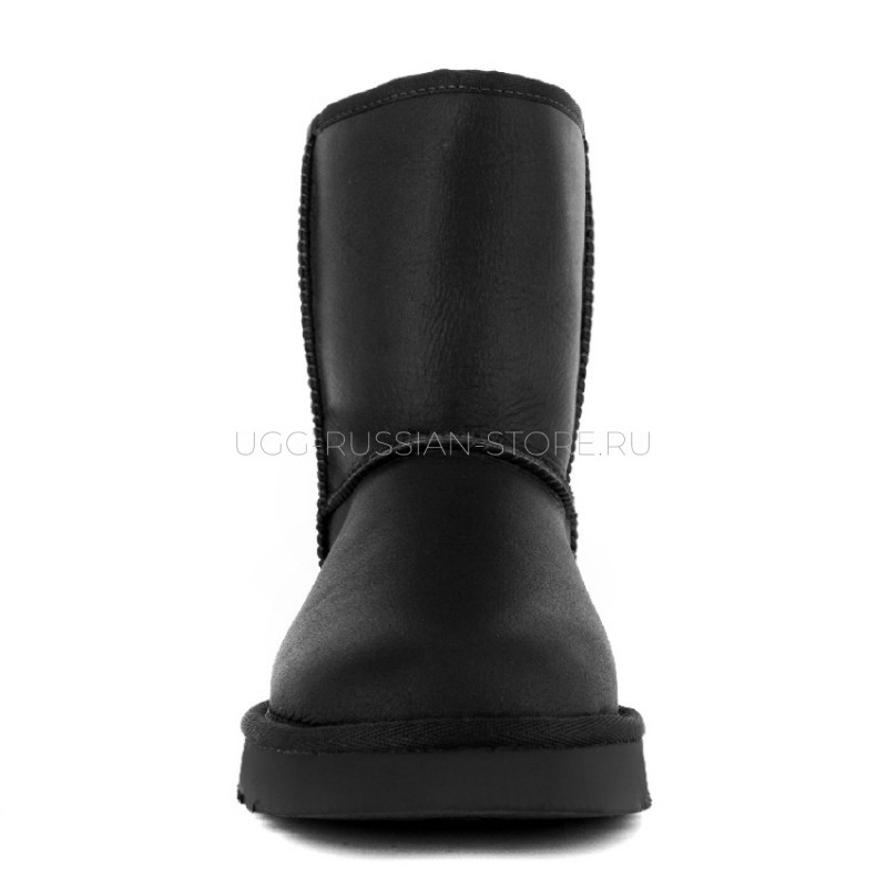 UGG MENS Classic Short Metallic Black 22