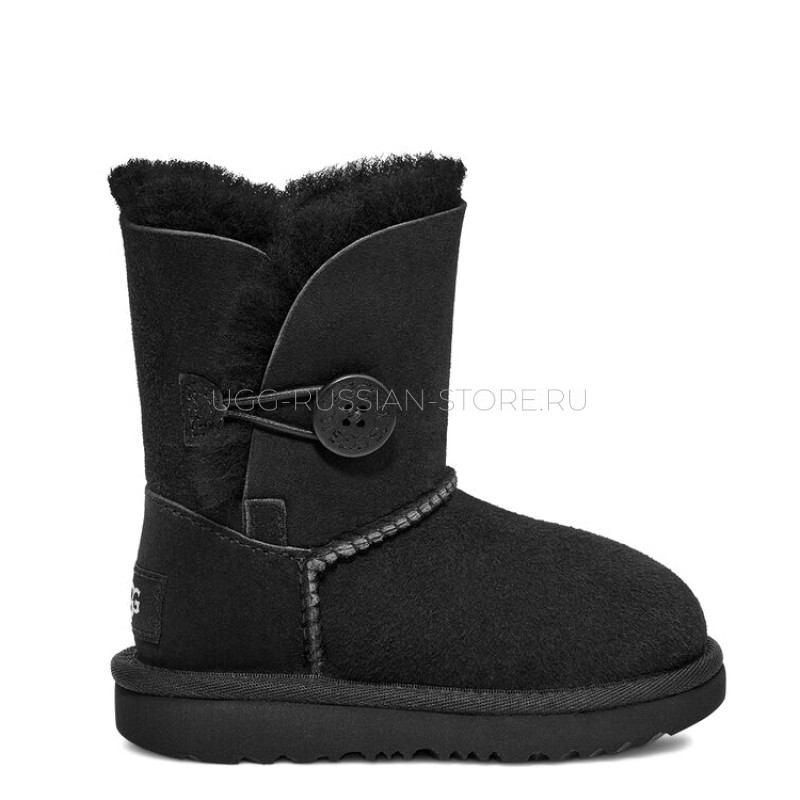 UGG KIDS Bailey Button Black 11