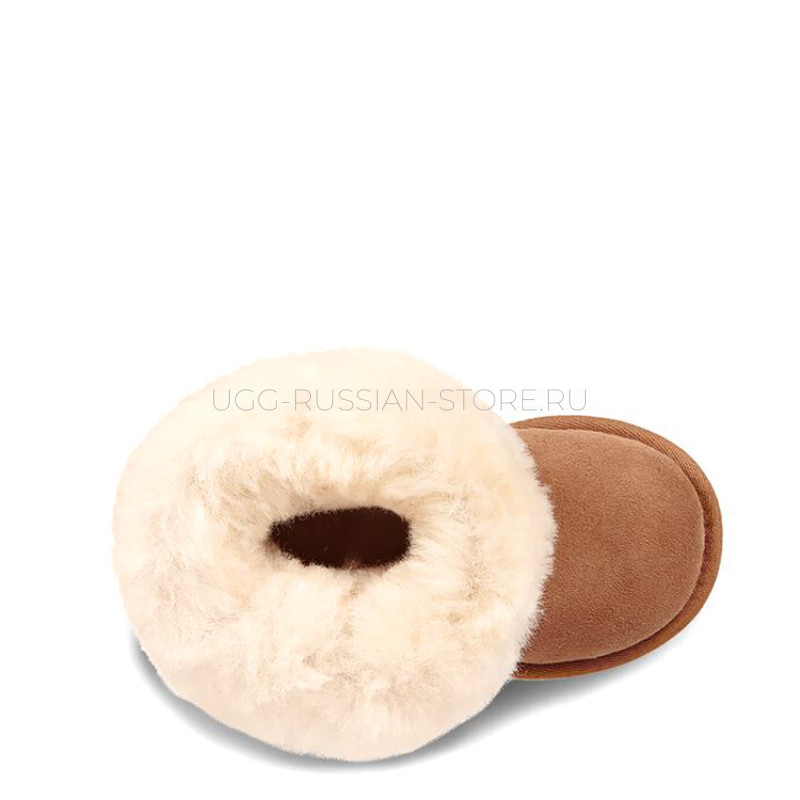 UGG KIDS Bailey Button Chestnut 22