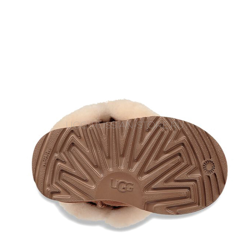 UGG KIDS Bailey Button Chestnut 22