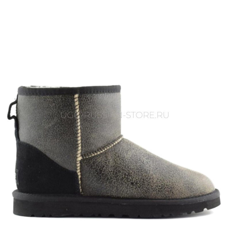 UGG MENS Classic Mini Bomber Black 11