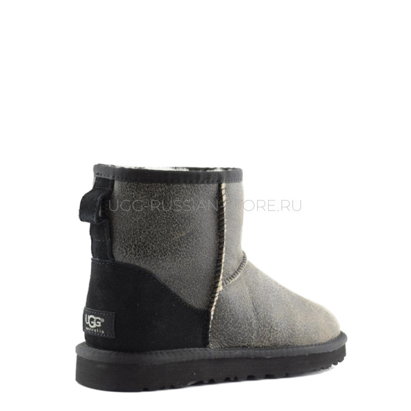 UGG MENS Classic Mini Bomber Black 22