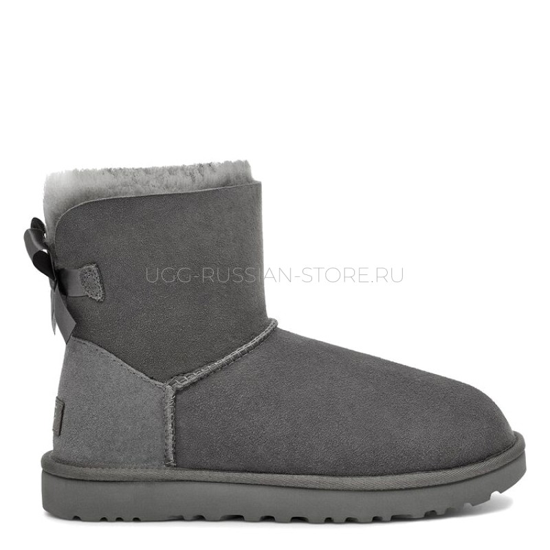 UGG Mini Bailey Bow Grey 11