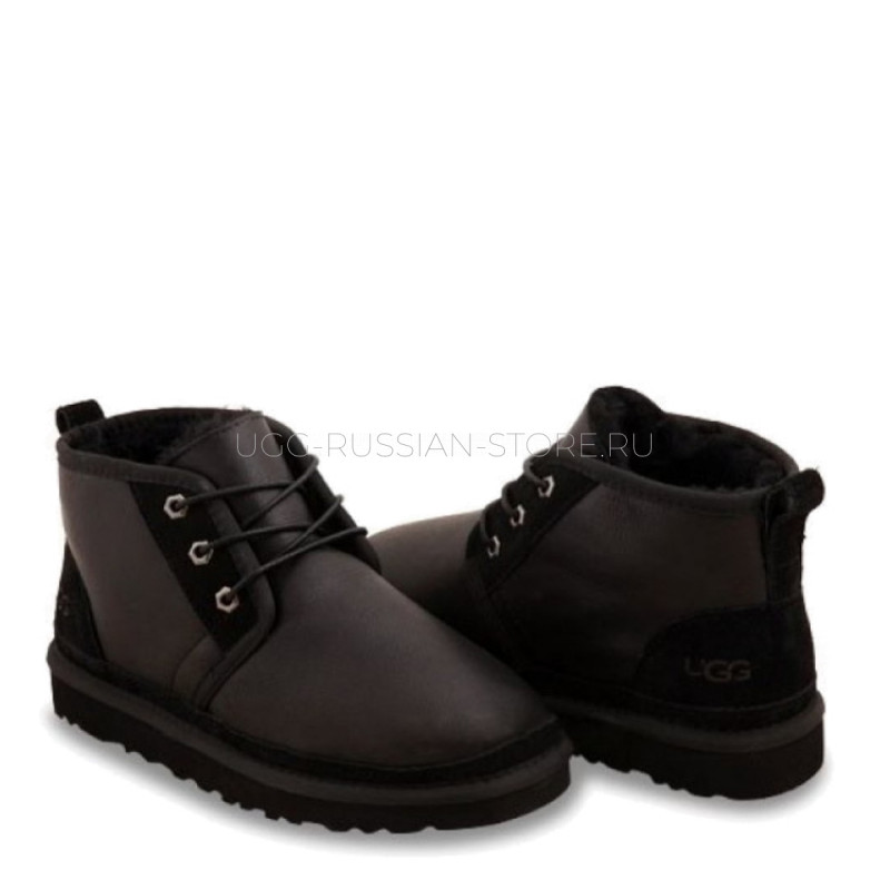 UGG MENS Neumel Boots Metallic Black 22