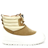 Classic Mini Lace-Up Weather Chestnut White