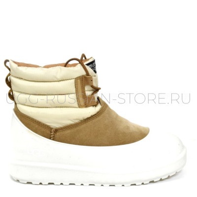 Classic Mini Lace-Up Weather Chestnut White
