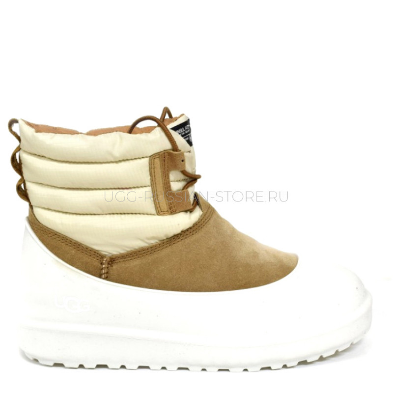 Classic Mini Lace-Up Weather Chestnut White 11