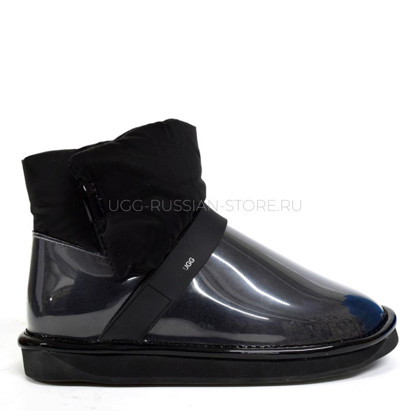 Clear Quilty Boots Black 11