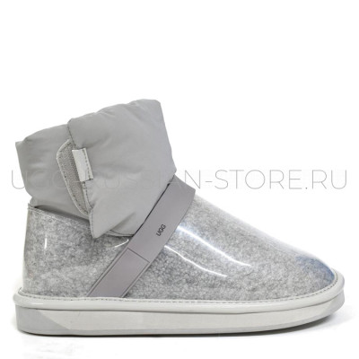 Clear Quilty Boots Grey