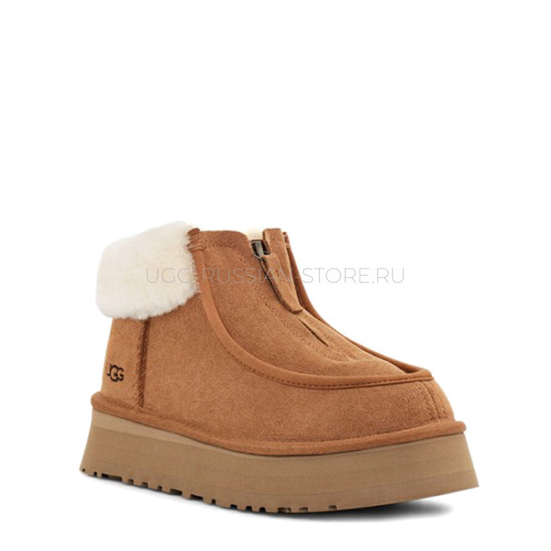 Funkette Platform Boots Chestnut 22