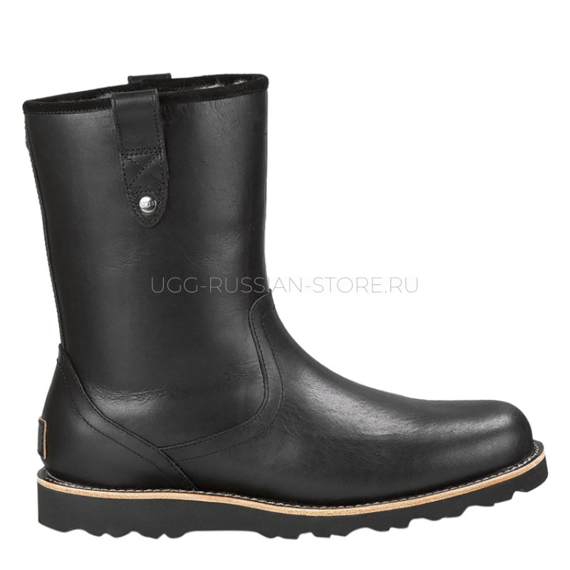 UGG Mens Stoneman Short Leather Black 11