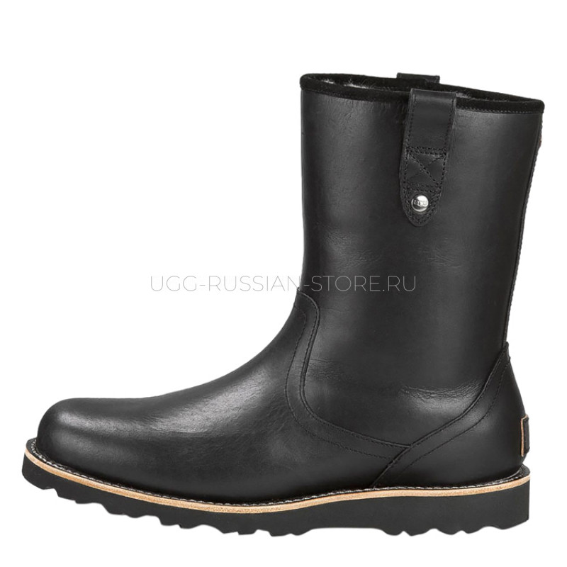UGG Mens Stoneman Short Leather Black 22