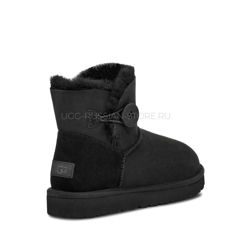 UGG Mini Mini Bailey Button Black 22