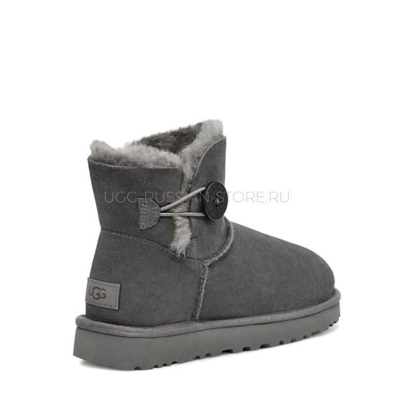 UGG Mini Bailey Button Grey 22