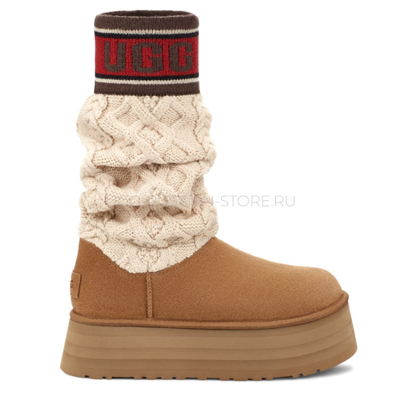 Classic Sweater Letter Chestnut 11