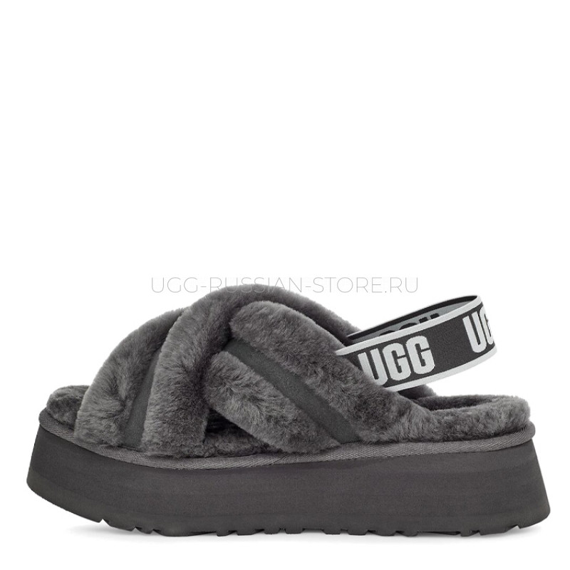 Ugg Disco Color Slide Charcoal 22