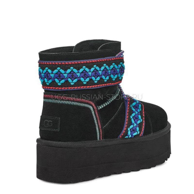 Classic Mini II Braid Platform Black 22
