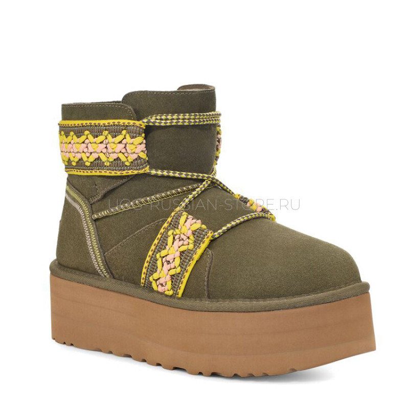 Classic Mini II Braid Platform Olive 22