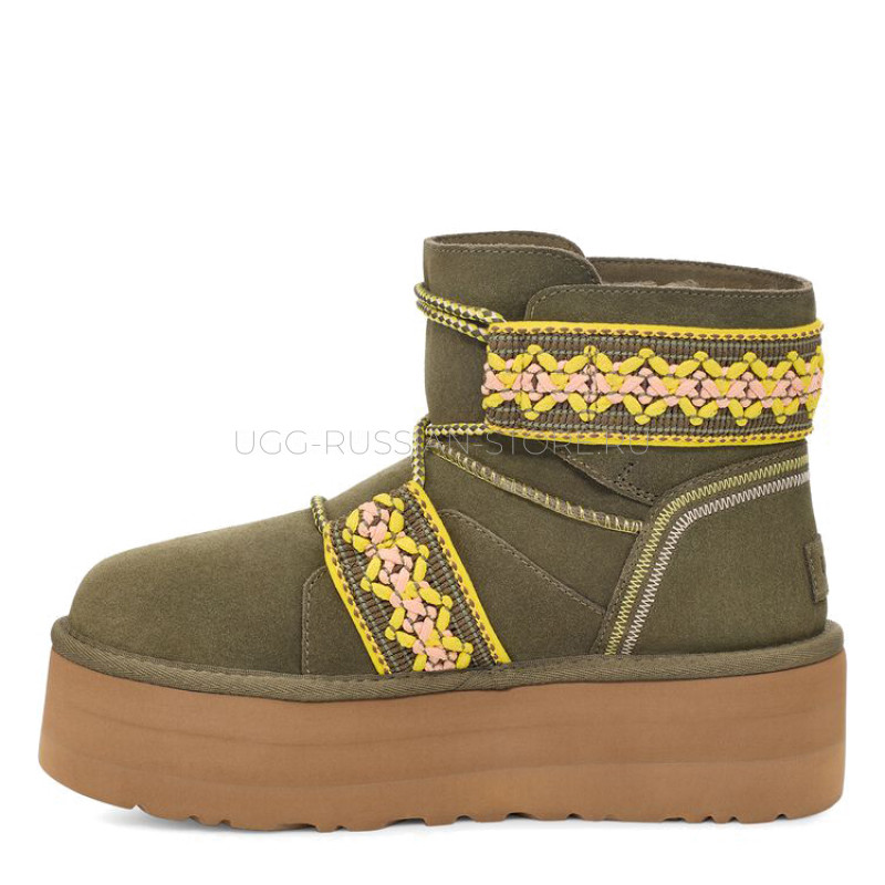 Classic Mini II Braid Platform Olive 22