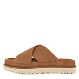 UGG Goldenstar Cross Slide Chestnut